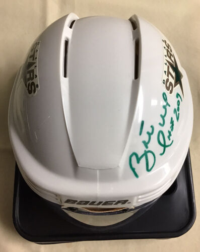 Signed Dallas Stars Mini Helmet Autographed By BRETT HULL HOF 2009 - Picture 3 of 8