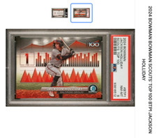 Jackson Holliday 2024 Bowman Chrome Scouts' Top 100 BTP1 PSA 8