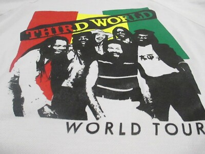 Sweat Vintage Reggae Third World Tour - Taille M, Années 80, Col Rond, Made In USA