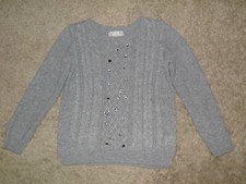Girls PINK REPUBLIC Gray Sparkle Sweater Size L(14)