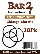 10 PACK Replacement Drive Belt CHICAGO ELECTRIC Rock Tumbler BRASS POLISHING