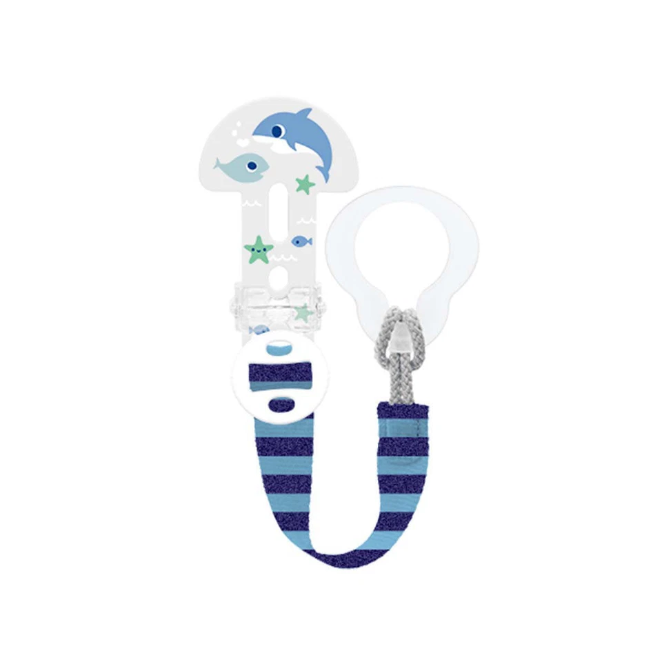 MAM Soother Clip It - Blue Baby Dummy Clip for Toddlers - NEW