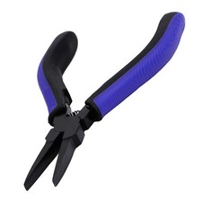 Flat Nose Pliers Carbon Steel Jaw TPR Handle Jewelry Making Pliers Tool For DIY  