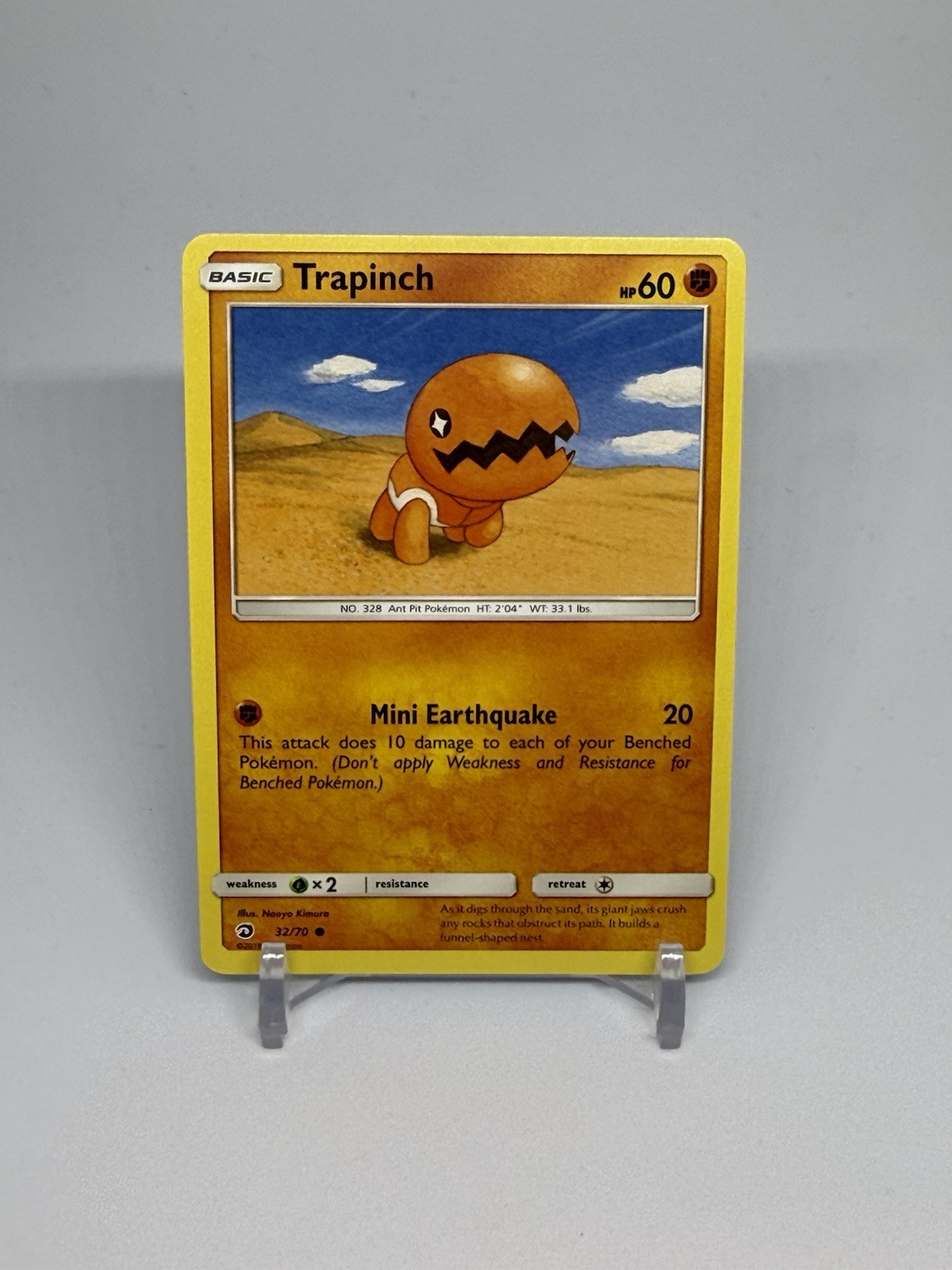Trapinch 32/70 - NM Dragon Majesty - Pokemon 2018 Common TCG Card