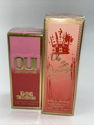 2pk Bundle Juicy Couture Oui & Oh So Orange  Eau de Parfum Spray