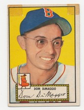 1952 Topps Set Break #22 Dom DiMaggio Tape Vintage Red Back Baseball Card