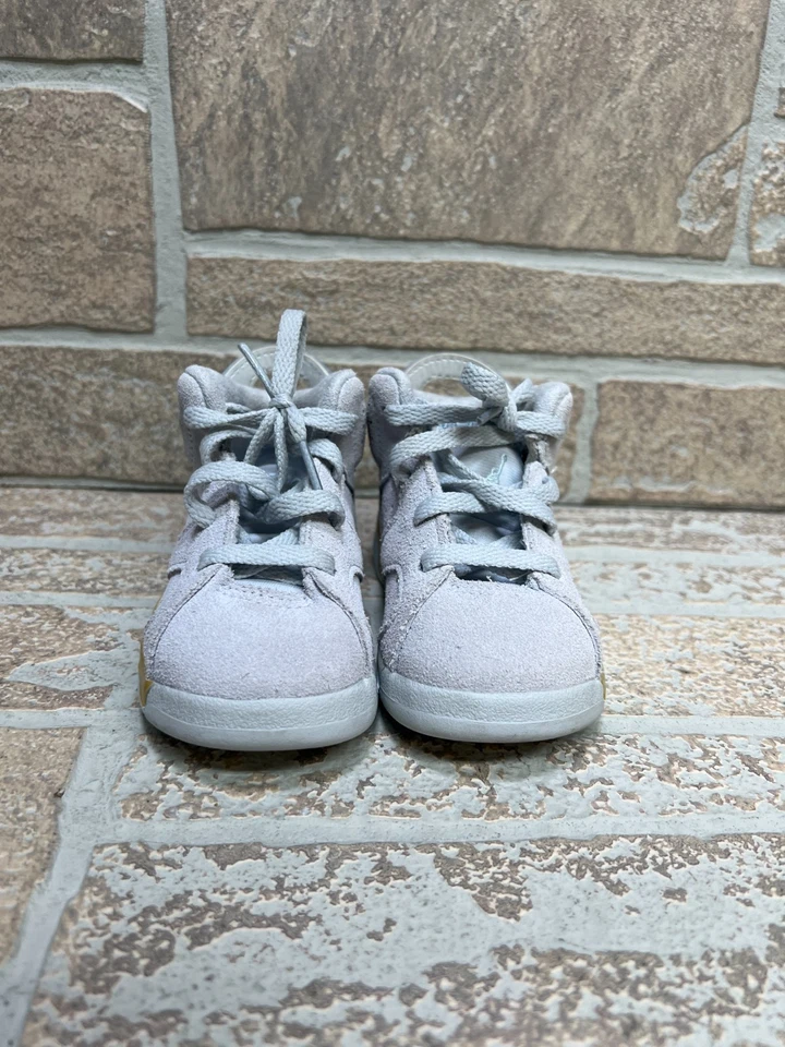 Zapatos deportivos artesanales retro Air Jordan 6 para niños pequeños 'Perla' HF0414 074 - Talla 6C Foto 2 de 4