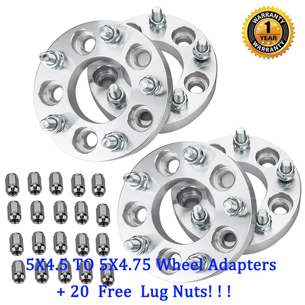 4Pcs 2" 5x4.5 Hub Centric Wheel Spacers 1/2"x20 For Ford Mustang Explorer Ranger - View #12