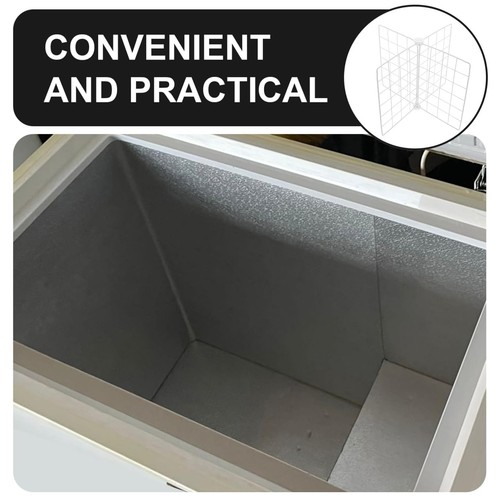 Freezer Organizer Divider Adjustable Wire Storage Basket with Breathable Laye... - Picture 7 of 9