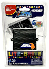 World's Smallest LITE BRITE Art Toy Doll House Miniature Light Bright Pegs Paper