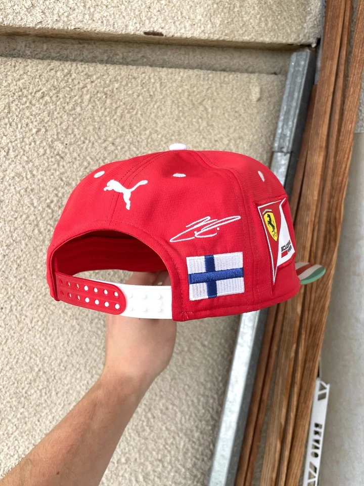 Gorra Kimi Raikkonen #7 Scuderia Ferrari Fórmula 1 One Puma Snapback Racing Foto 4 de 4