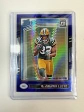 2024 Panini Donruss Optic Rated Rookie Marshawn Lloyd #275 Blue Hyper Prizm (RC)