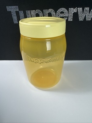 Tupperware Universal Jar 1.5-QT / 1.5L with Twist Cover Sheer Yellow New