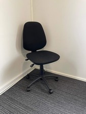 Eclipse II Black Fabric Task Operator Office Chair Without Arms