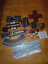  Auto World Tokyo Midnight NASCAR Ho Slot Car Race Set W/BONUS -FREE SHIPPING 