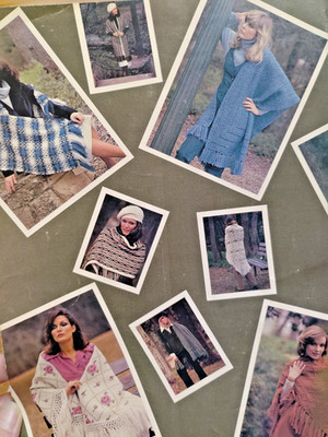 Leisure Arts 117 Crochet Pattern Leaflet Shawls Stoles Casual Wrap Crochet Knit