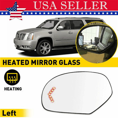 Side Mirror Glass for 07-13 Tahoe Silverado with Yukon Heated Signal Left EOA