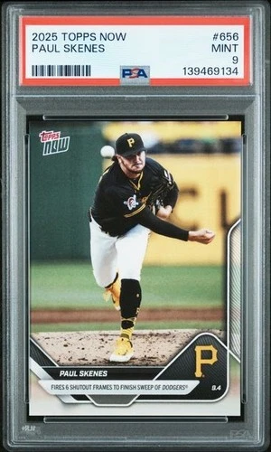 2025 TOPPS NOW 656 PAUL SKENES PSA 9