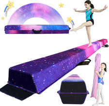 6FT/9FT Folding Balance Beam for Kids Ages 3-15- Foldable Gymnastics Floor Beam,