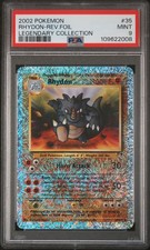 2002 POKEMON LEGENDARY COLLECTION #35 RHYDON-REVERSE FOIL PSA 9 on eBay