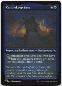 Candlekeep Sage (Foil Etched) 482 Commander Legends: Battle for Baldur's Gate