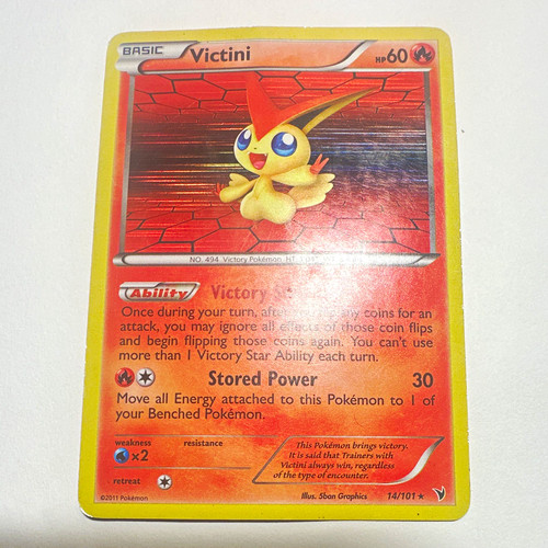 The Pokémon Company Victini Noble Victories 14/101 Holo Rare EN 2011 60 HP