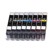 CLI-42 Ink Cartridges C/M/Y/BK/PC/PM/GY/LGY For Canon PIXMA Pro-100 Pro-100S Lot