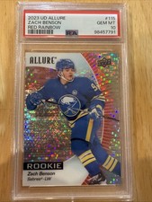 2023 Upper Deck Allure Zach Benson #115 Red Rainbow ROOKIE PSA 10