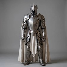Handmade Gothic Knight Armor Costume, Medieval Steel Armor Suit, Fantasy Cosplay