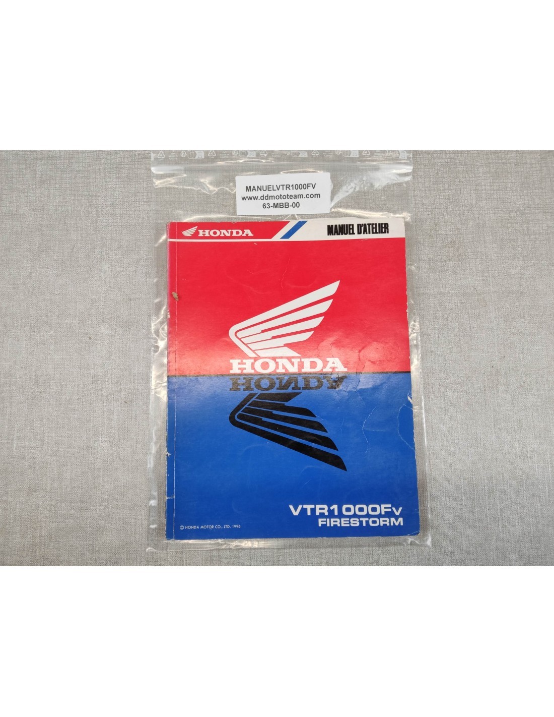 Manuel d'atelier VTR1000F pour réparer et régler le moteur Honda 1996