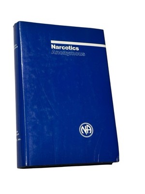 Narcotics Anonymous 5th Ed 1988 6th Print Black Faux Leather HB DJ WSO NA
