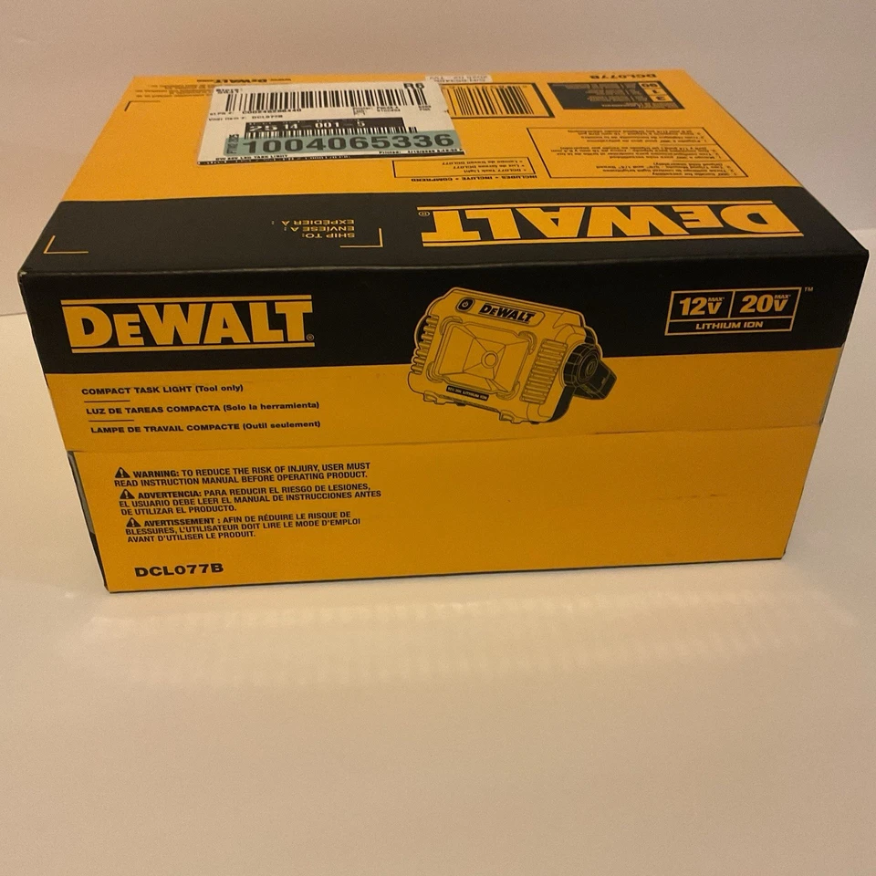 DeWalt Compact LED (2000 Lumens) Task Light DCL077B (Tool Only) Brand NEW - Image 3 of 4