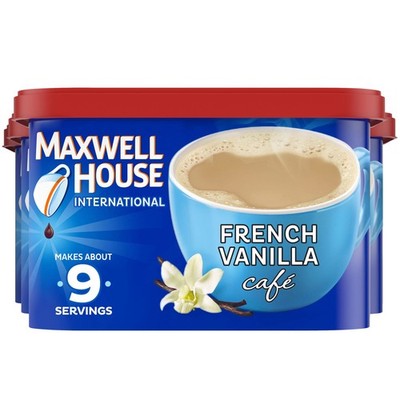 Maxwell House International French Vanilla 8.40 Ounce (Pack of 4), Brown 