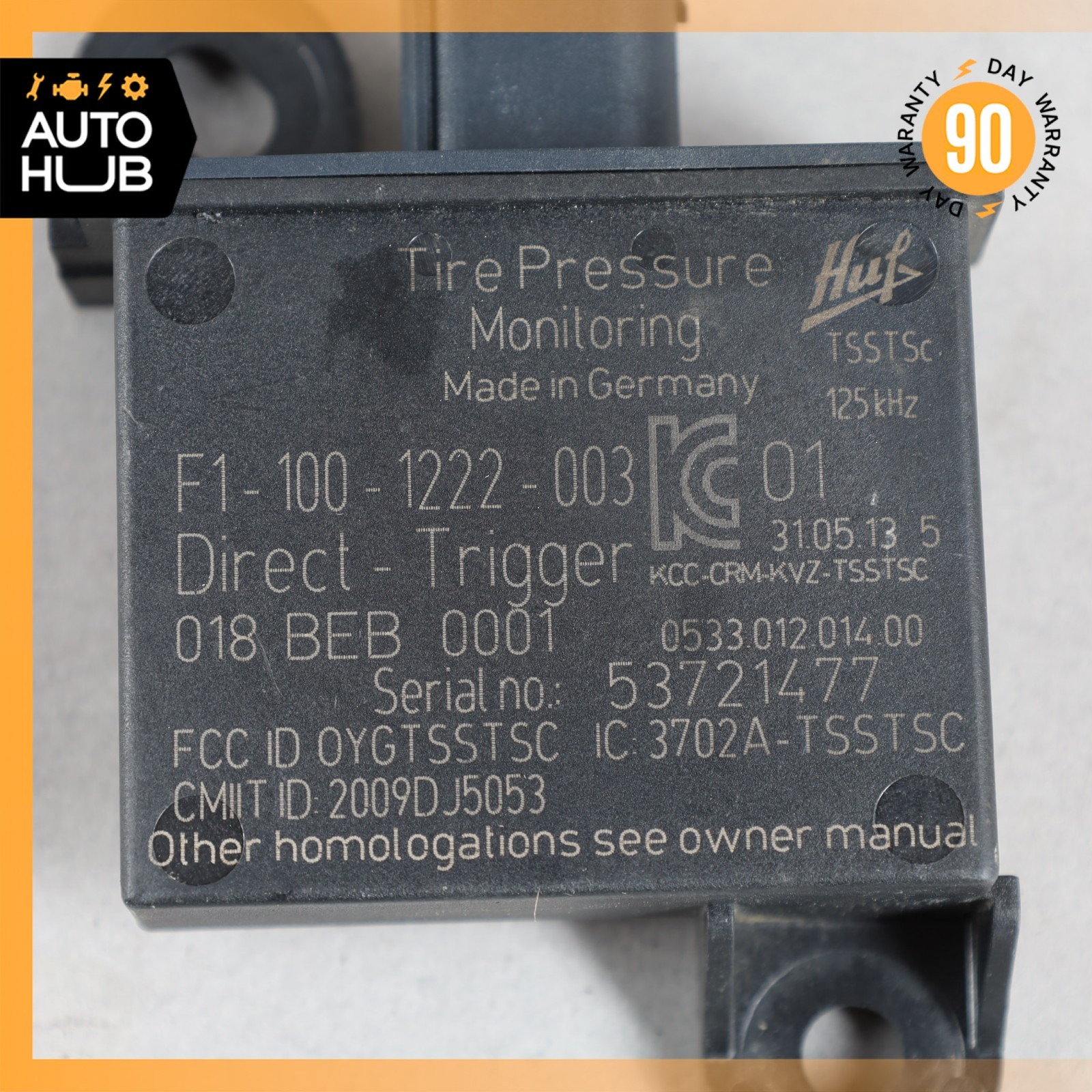Aston Martin DB9 TPMS Tire Pressure Monitor Sensor Unit OEM 22k