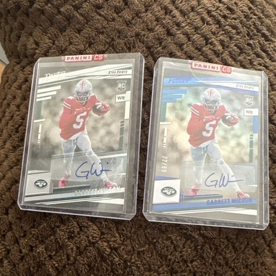 2022 Prestige Garrett Wilson Xtra Points Rookie Lot #/99 & base Autos Jets OSU