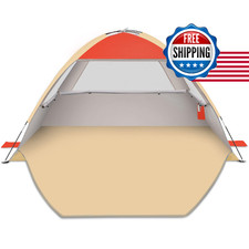 Gorich Beach Tent Sun Shelter for 3/4/6/8/10 Person with UPF 50  UV Protection,