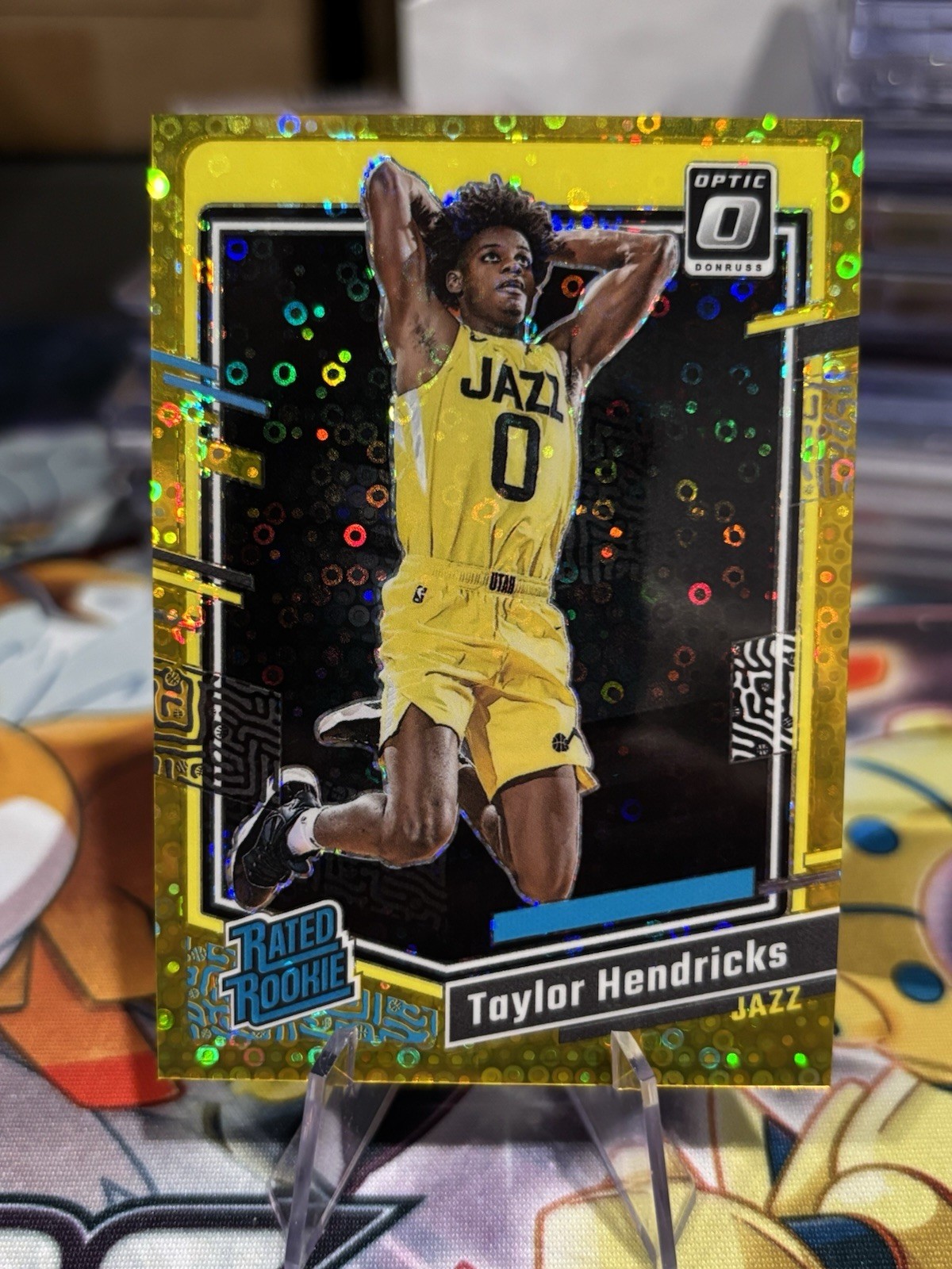 2023-24 Donruss Optic Basketball Taylor Hendricks Rated Rookie Gold Disco /10 Rc