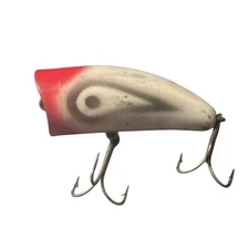 Vintage KAUTZKY LAZY IKE - Chug Ike Lure White/Black/Red