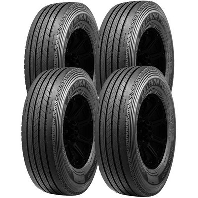 (QTY 4) ST225/75R15 Venom Power Primo Hauler Trailer 121M Load Range F Tires