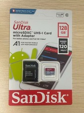 Sandisk 128GB Ultra MicroSD Memory Card Microsdhc uhs-i w/Adapter NEW Micro SD