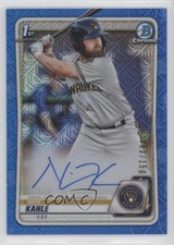 2020 Bowman Chrome Prospect HTA Choice Blue Mojo Refractor Nick Kahle Auto s5j