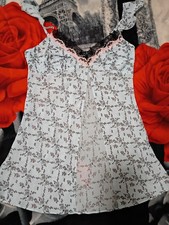 Vintage Playboy Sheer Lace-Trim Lingerie Chemise♡
