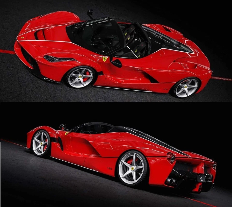 HOT WHEELS MATTEL REAL RIDERS 1/64 FERRARI LAFERRARI EURO SPEED CAR CULTURE 2025 - Immagine 2 di 4
