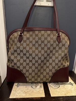 Gucci Bree Shoulder Bag/canvas/leather