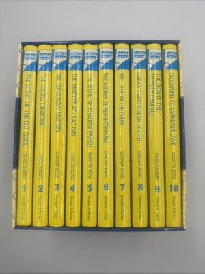 Nancy Drew Mystery Stories Collection Boxed Set Volumes 1-10 Hardback Books