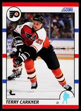 Terry Carkner, 1990-91 Score American, #47, Philadelphia Flyers,