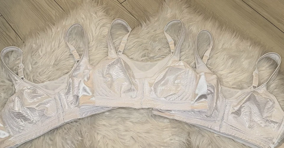 3 Playtex 18 Hour E525 Wire Free Bras Posture Boost PowerSupport Front Close 36B - Image 2 of 4