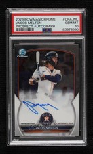 2023 Bowman Chrome Prospect Auto Jacob Melton #CPA-JML PSA 10 GEM MT Auto 10no