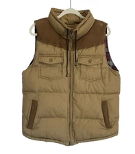 MINIMUM Brand Utility Vest L 42” Chest Flannel Lined Full Zip Fishing Hiking