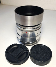 Helios 44-2 58mm f/2 M42 silver Lens USSR Swirly Bokeh Portrait manual  Hood